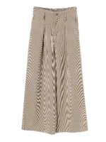 ・ハイウエストコーデュロイワイドパンツ/ブラック