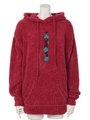 モールニットHOODIE/RED