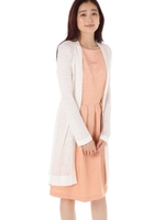 NOELロングニットカーディガン/ホワイト(030)