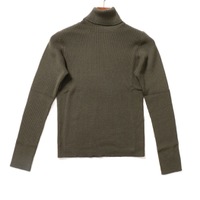 タートルネックロングスリーブニットカットソー M バーバリーブルーレーベル 65360 BURBERRY BLUE LABEL グリーン レディース