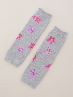 BABY リンドウジャガード レッグウォマー/ピンク