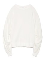 ボリュームスリーブケミカルスウェット/BLK