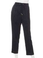 パウダリーサテンウエストゴムパンツ/レッド