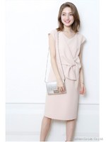 JUSGLITTY Luxe  リボンワンピース(ピンク)/ピンク