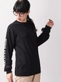 WEGO/スリーブベルトロゴロングTシャツ