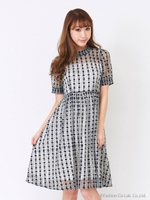 エンブロイダリーワンピース/ネイビー