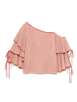 ワンショルダートップス/PNK