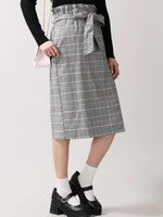 WEGO/チェックタイトミディスカート