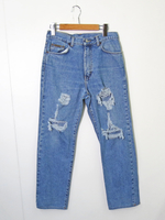 リメイククラッシュデニムパンツ リメイク  CalvinKlein（CK) カルバンクライン   