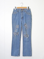 リメイククラッシュデニムパンツ リメイク      