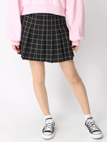 WC/ウィンドペンチェックプリーツスカパン