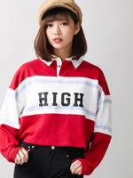 WEGO/ラインロゴラガースウェット