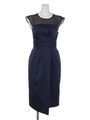 LADYシアーラップタイトドレス/NVY