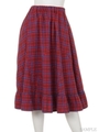 SWITCH OVER CHECK SKIRT/RED×BLUE