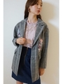 アンクル　チェック　フローラル　ジャケット/グレー(020)