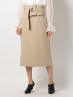 ビスチェ付タイトスカート/ベージュ
