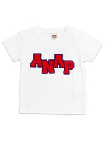 【ANAP KIDS】フロッキープリントロゴTシャツ/ホワイト(001)