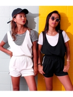 【ANAP】ボーダーT×サイドラインセットアップ/ホワイト(001)