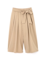 ランダムタックワイドパンツ/ベージュ(040)