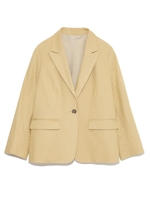 リネンスーツシングルジャケット/BLK