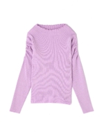 《EDIT COLOGNE》ギャザースリーブニット/ラベンダー(080)