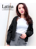 シルバージップMA-1ブルゾン/ブラック(027)