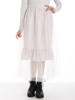 チュールレイヤードマーメイドSK/ピンク