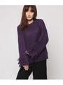 袖ループニットPL/パープル(022)
