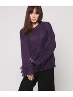 袖ループニットPL/パープル(022)