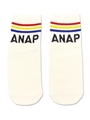 【ANAP KIDS】3本ラインスポーティSOX/ホワイト(001)