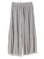 ・プリーツCSガウチョ/杢グレー