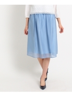 オーガンジースカート/ライトブルー(091)