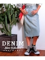 【anap mimpi】デニムスカート/ライトブルー(038)
