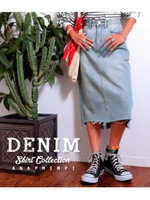 【anap mimpi】デニムスカート/ライトブルー(038)