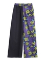 BLOCKING EASY WIDE LEG PANTS/ブラック