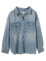 COTTON USA デニムシャツ/ライトインディゴ
