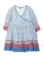 ETHNIC PRINT TOP/ブルー