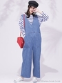 【WEB限定】デニムベイカーサロペット/ブルー