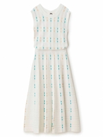 カラフルボーダーニットワンピ/ミント