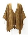【Latina】ケーブル編みポンチョ/キャメル(017)