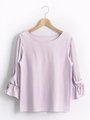フェミスリーブ7分袖トップス/ラベンダー