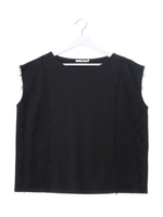 ポンチ×レースプルオーバー/ブラック(027)