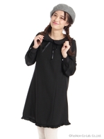 丸衿チェックAラインOP/ブラック