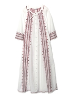 HEART EMBROIDERED DRESS/レッド