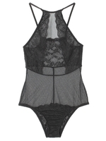 MESH LACEテディ/BLACK