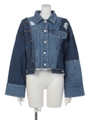 REMAKE DENIM ジャケット/LT.BLUE