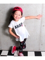 【ANAP KIDS】Tシャツワンピ+リップ柄レギンスSET/ホワイト(001)