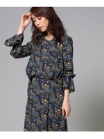 [L]【洗える】プチボタニカル ブラウスシャツ/ホワイト(101)