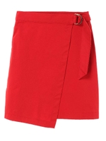 ・ラップミニスカート/レッド
