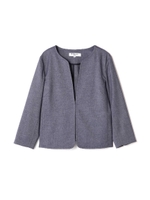 〈接触冷感〉リネンドビーセットアップ ブルゾン/ネイビー(120)